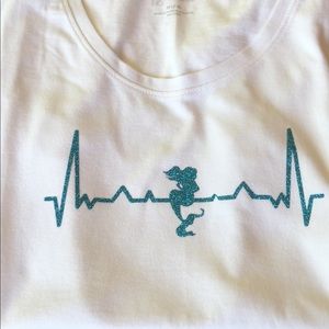 Custom Made Mermaid Heartbeat T-Shirt